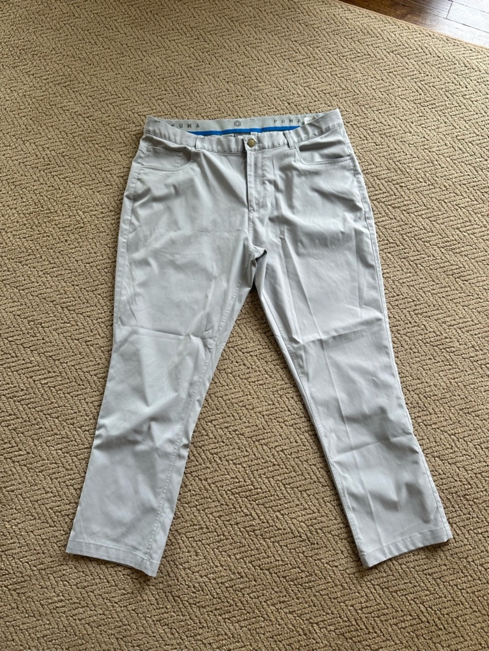 Puma Men’s Light Gray Stretch Golf Pants 38/30